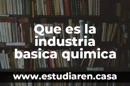 Qué es clasificación básica de la materia 4 Que es la industria basica quimica