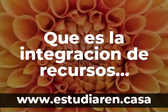 Integración total del proceso en la calidad que es 6 Que es la integracion de recursos materiales