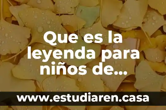 Que es hospitales son de segundo nivel estado de mexico 3 Que es la leyenda para niños de segundo grado