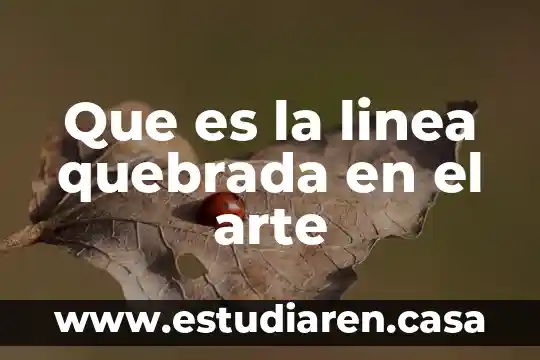 Que es la linea quebrada en el arte