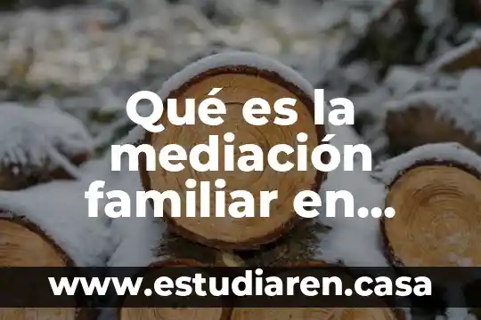 Qué es la mediación familiar en trabajo social