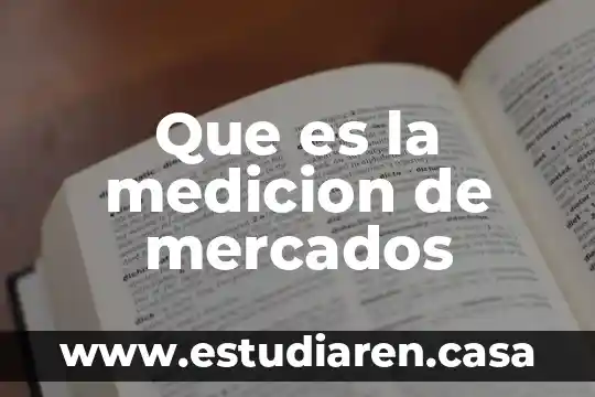 Que es un estudio preliminar en investigacion de mercados 5 Que es la medicion de mercados