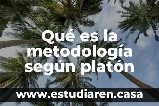 Qué es la metodología según platón