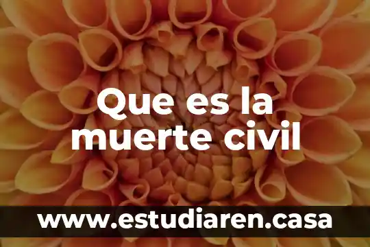 Que es la muerte civil