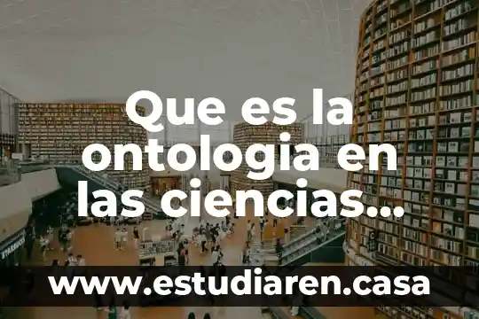 Que es la religion definicion en ciencias sociales 7 Que es la ontologia en las ciencias sociales