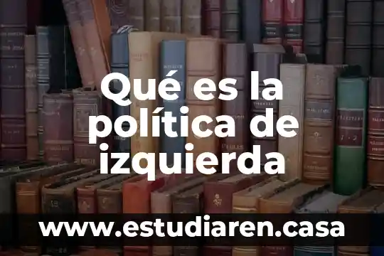 Que es el sistema financiero de un pais 4 Qué es la política de izquierda