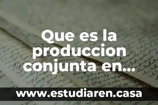 Que es la produccion conjunta en sistema de costos