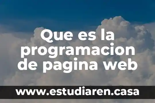 Dominio de página web que es 4 Que es la programacion de pagina web
