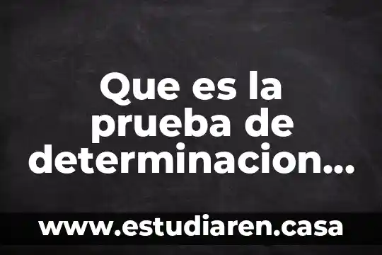 Que es la prueba de determinacion del humor vitreo