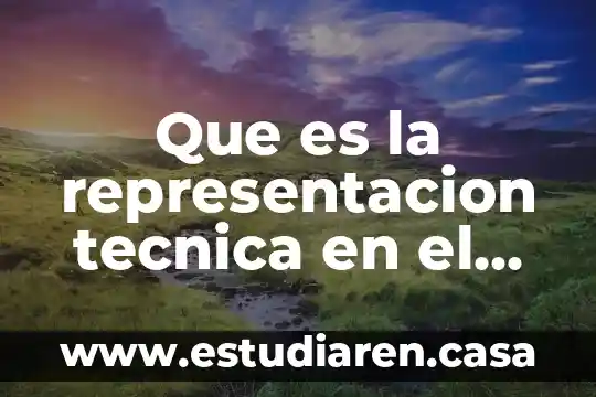 Que es la representacion tecnica en el diseño arquitectonico