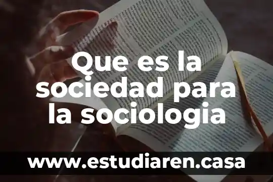 Que es la modernidad y sus caracteristicas sociología 3 Que es la sociedad para la sociologia
