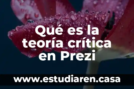 Jeffrey alexander que es la teoria prezi 6 Qué es la teoría crítica en Prezi