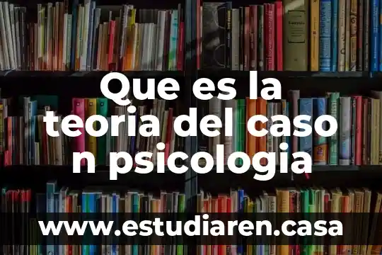 Que es la teoria del caso n psicologia