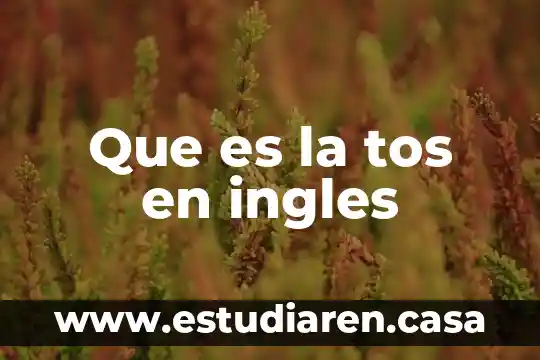 Que es bueno para que se quite la tos 6 Que es la tos en ingles