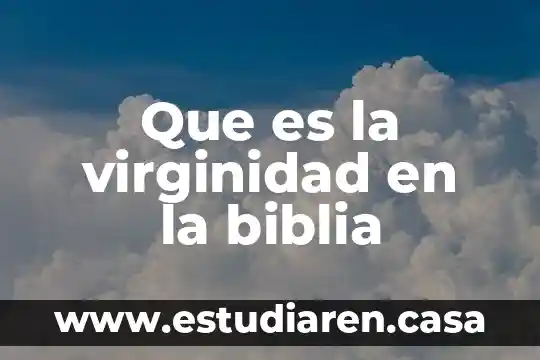 Que es querubin en la biblia 3 Que es la virginidad en la biblia
