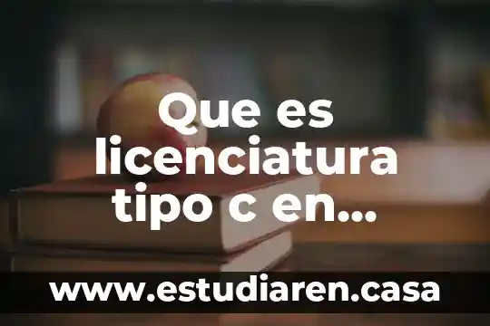 If c que es 3 Que es licenciatura tipo c en mexico
