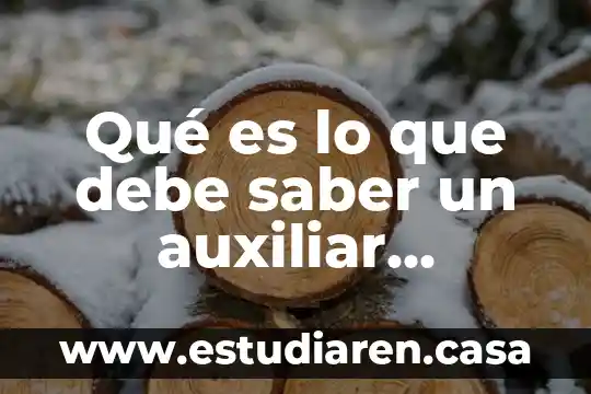 Que es auxiliar contable personal 7 Qué es lo que debe saber un auxiliar contable