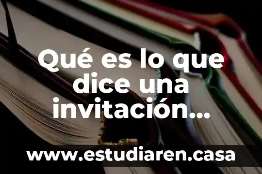 Qué es lo que dice una invitación personal de boda