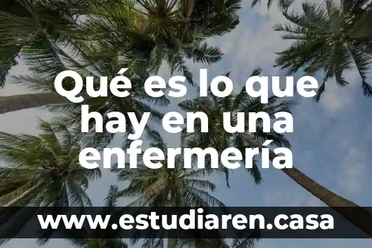 Que es un humidificador en enfermeria 7 Qué es lo que hay en una enfermería