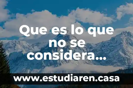 Que es lo que no se considera como una marca