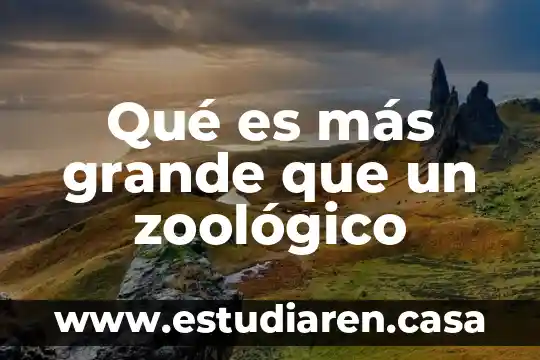 Que es mas grande once doceavos o un entero 3 Qué es más grande que un zoológico