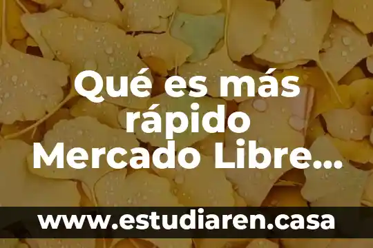 Que es una segmentcacion de mercado 6 Qué es más rápido Mercado Libre o Amazon