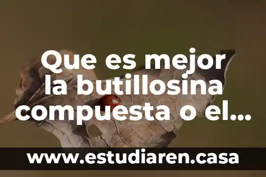Que es mejor la butillosina compuesta o el omeprazol