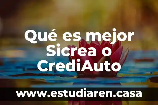 Qué es mejor Sicrea o CrediAuto