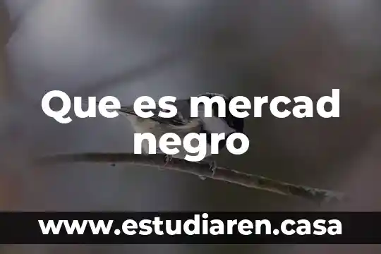 Qué es la despensa en efectivo 8 Que es mercad negro