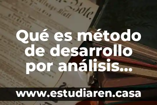 Qué es la dirección de los servicios de salud 4 Qué es método de desarrollo por análisis estructurado