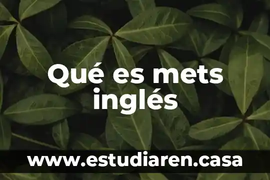 Que es el listening en ingles 3 Qué es mets inglés