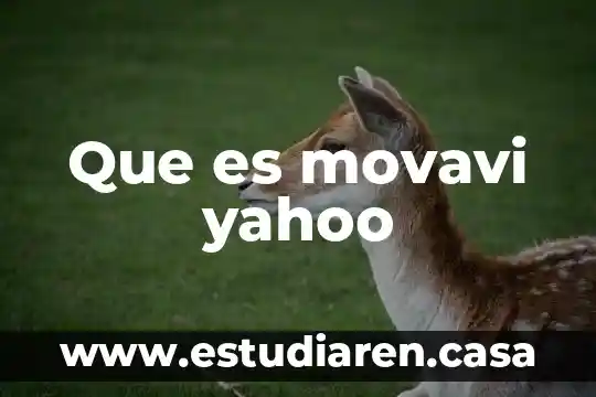 Que es movavi yahoo
