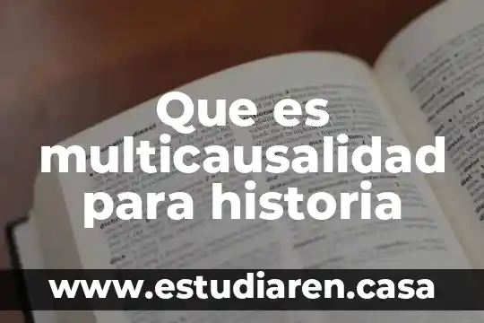 Que es multicausalidad para historia