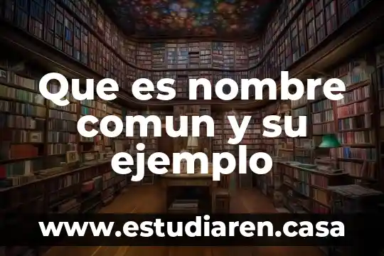 Que es hemerografia ejemplo 5 Que es nombre comun y su ejemplo