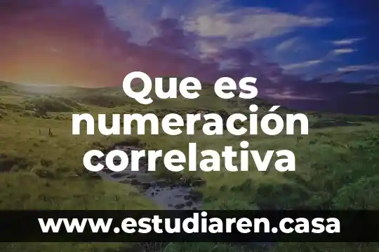 Que es el sistema de numeracion maya y sus caracteristicas 7 Que es numeración correlativa