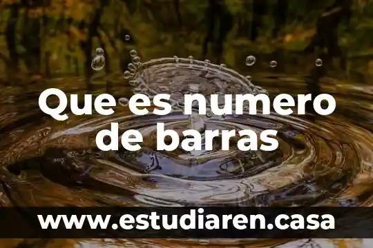 Que es y como se realiza la grafica de barras 5 Que es numero de barras