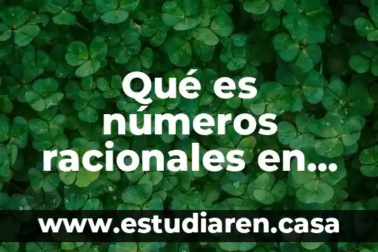 Que es medisina en matematicas 3 Qué es números racionales en matemáticas