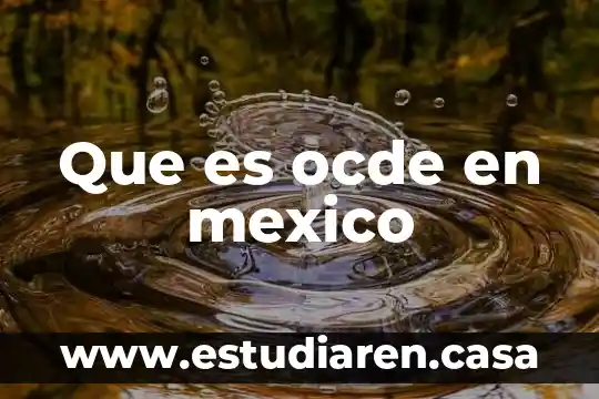 Que es la ocde resumen 4 Que es ocde en mexico