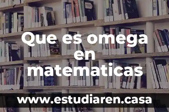 Que es un pedimento y para que sirve 7 Que es omega en matematicas