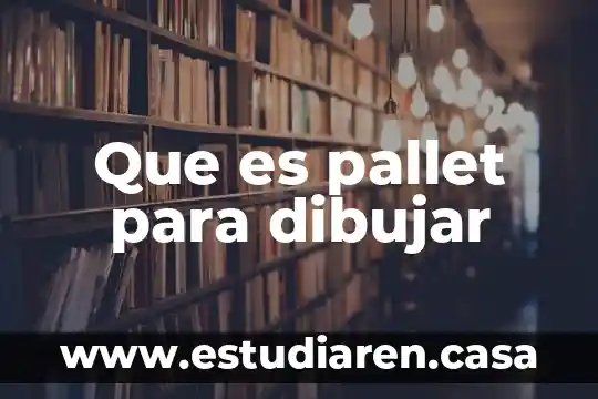 Qué es un modelo para dibujar 5 Que es pallet para dibujar