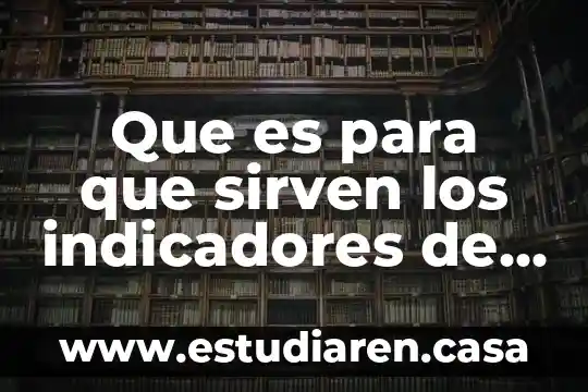 Que es la calidad de vida y sus indicadores 5 Que es para que sirven los indicadores de ecoeficiencia
