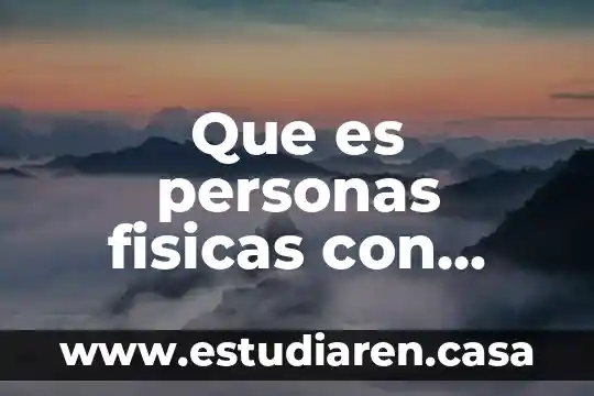Que es un actividad puntual 8 Que es personas fisicas con actividad profesional