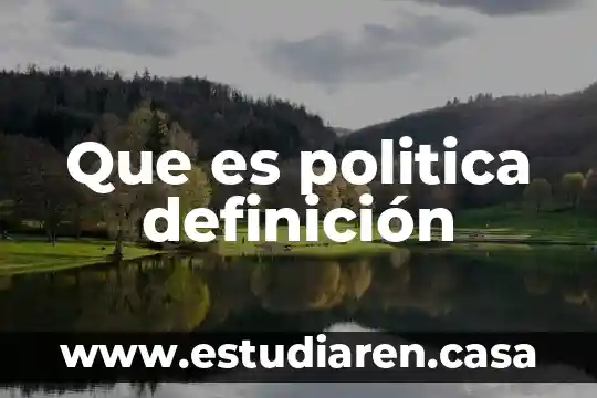 Que es un intersexual definicion 6 Que es politica definición