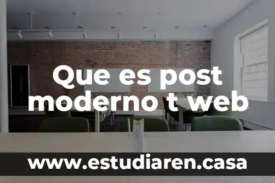 Que es la investigacion ex post facto 3 Que es post moderno t web