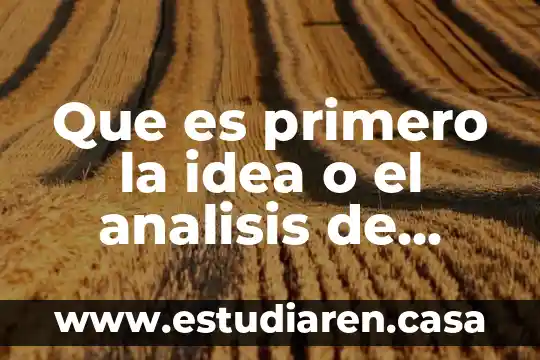 Que es cpp en analisis de sangre 6 Que es primero la idea o el analisis de negocio
