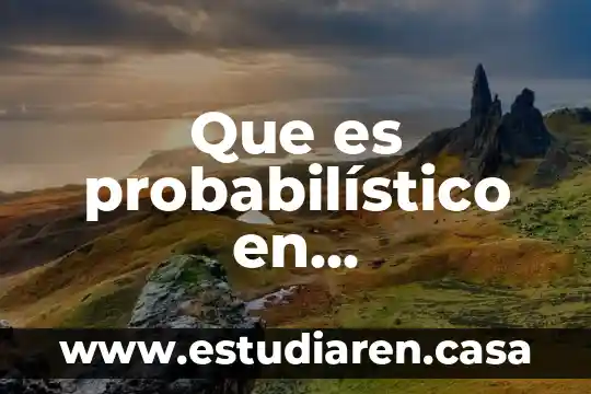 Administración actividades y recursos que es 8 Que es probabilístico en administracion