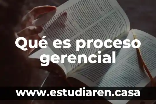Que es sistema de informaci贸n gerencial en una empresa 3 Qu茅 es proceso gerencial