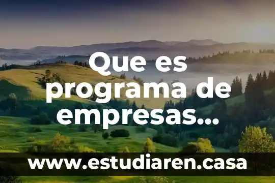 Que es programa de empresas altamente exportadoras altex