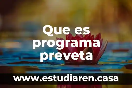 Que es programa preveta