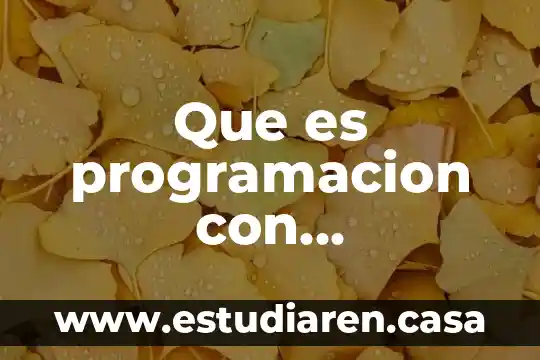 Que es programacion con inteligencia artificial